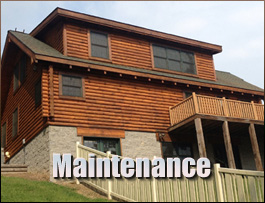  Sandy Level, Virginia Log Home Maintenance